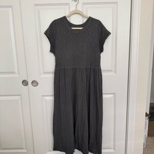 Universal Thread Gray Midi Sundress with Raglan Sleeves